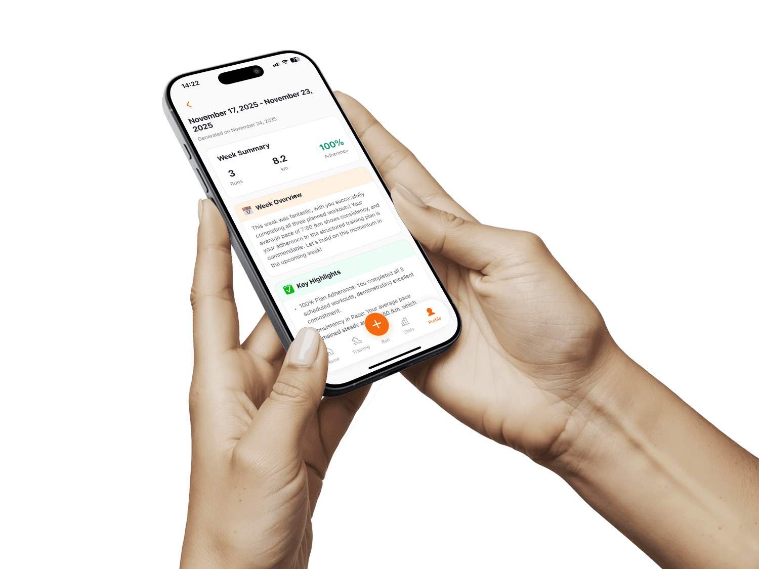 Weekly performance report
